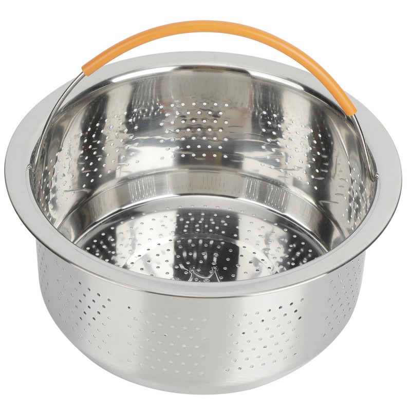 MultiFunctional Stainless Steel Rice Steaming Basket Vegetable Cleaning Fruit Basket