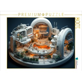 CALVENDO Puzzle Space Station - 3D Space for Little Explorers | 1000 Pieces Size 25" x 19"