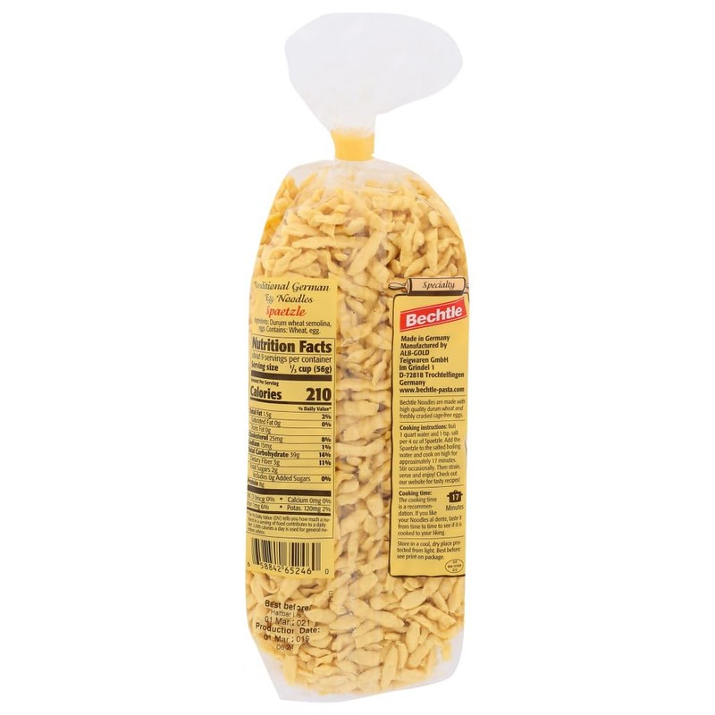 Spaetzle (Bavarian Style Pasta) - 17.6oz (Pack of 1)