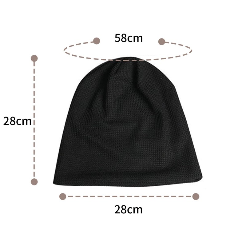 Mou-Cloud Knit Hat, Waffle Fabric, Watch Cap, Beanie, Medical Hat,