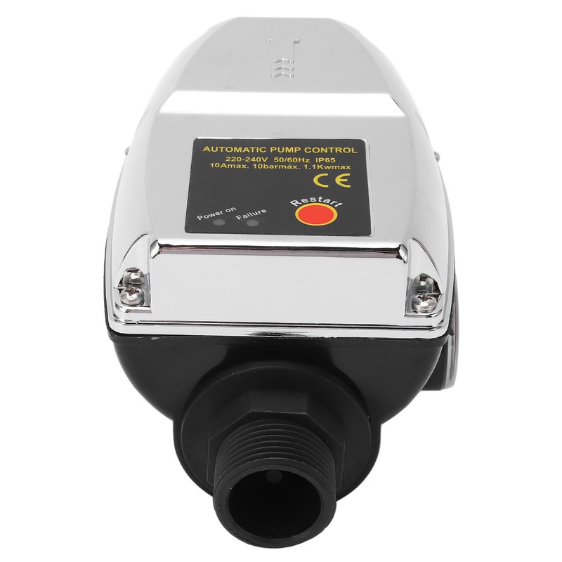 Water Pump Controller Silver Waterproof ABS Housing Intelligent Automatic 10A