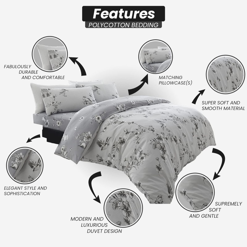GC GAVENO CAVAILIA Single Duvet Cover Set | Flower Bedding