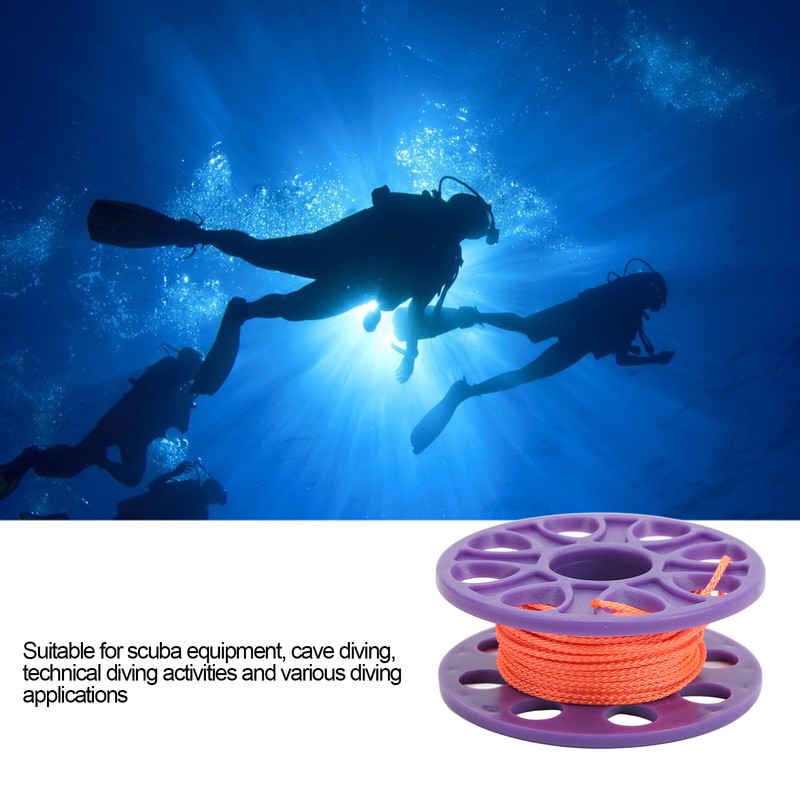 Diving Spool Plastic Prevent Winding Lightweight Diving Finger Reel with