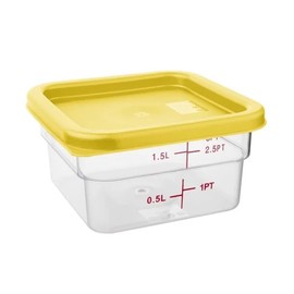Hygiplas Square Yellow Lid to fit - Small 1.5/3.5Ltr