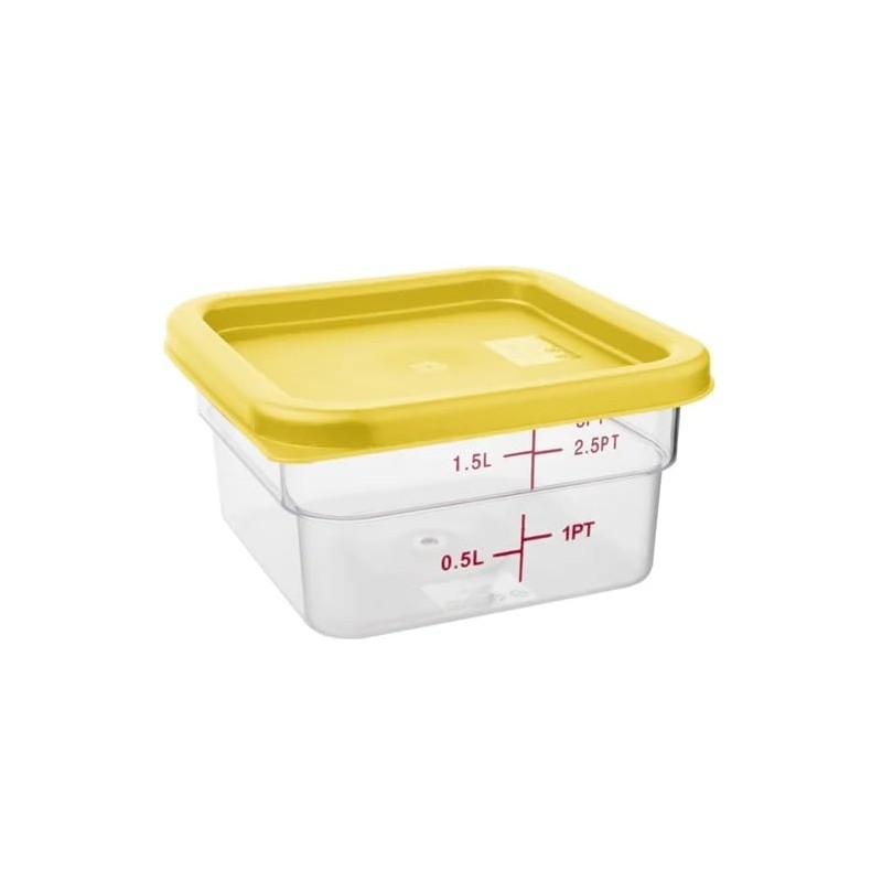 Hygiplas Square Yellow Lid to fit - Small 1.5/3.5Ltr
