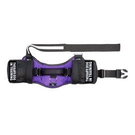 Therapy Dog in Training Harness with Removable Saddle Bag Backpack Harness Carrier Traveling. 2 Removable Patches. Please Measure Dog Before Ordering.…