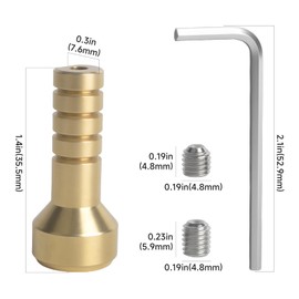 Aigemsi (2-Pack) RP75137 Shower Valve Extension Kit, Compatible with 3 and 6 Setting Diverter Cartridges, Fits Tub and Shower Faucets, Includes Brass Extension Stems, Screws, and Allen Wrench