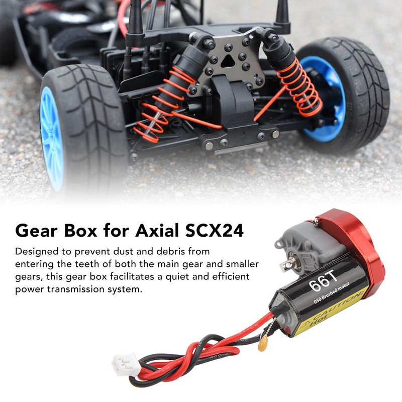 RC Gear Box with 050 66T Brushed Motor 7.4V Efficient