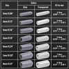 Rubber End Caps, 1/8" 1/4" 3/8" 1/2" Transparent Vinyl Cover
