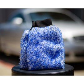 Detail Armory Microfiber Car Wash Mitt, Plush Cleaning Fibers, Scratch-Free, Swirl-Free, Lint-Free, 8in x 11in, Machine Washable, 2-Pack (Blue)