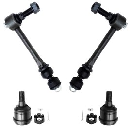 Detroit Axle - 4WD Front Sway Bars Ball Joints for 2010-2012 Ram 2500 3500 2 Stabilizer Sway Bar End Links 2 Upper Ball Joints 2011 Replacement - 4pc Set