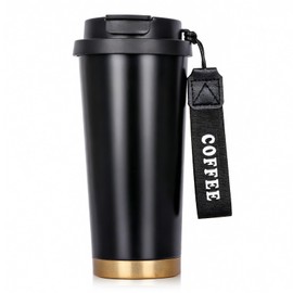 Musclez Taza Termo Inoxidable 316, Tazas para Cafe de 520ml con Tapa,PajitaBebida Directa, Adecuada para Uso en Interiores y Exteriores, Trabajo...   