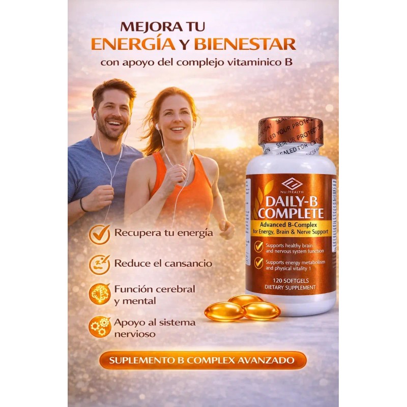 Complejo Vit B12 Energía Metabolismo Antiestrés 120
