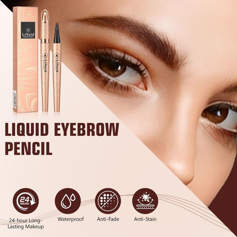 Eyebrow Pen 4-Fork Tip Lift & Snatch Brow Pencil Light