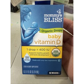 Mommy's Bliss Organic Baby Vitamin D Drops, .11 oz - 100 Servings - EXP 12/26
