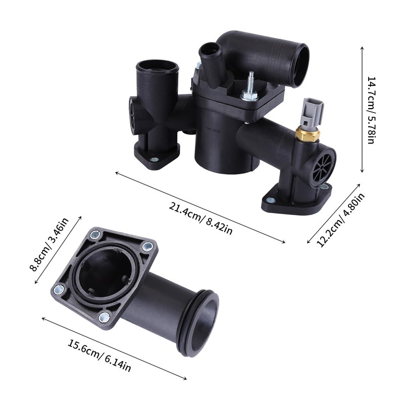 Thermostat Housing Assembly for Jaguar S-Type XJ8 XJR 2003 2004
