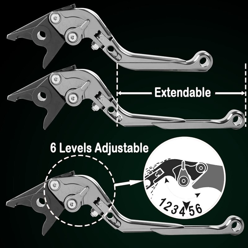 CNC Clutch & Brake Lever Sets Foldable Extendable For YZF
