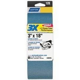 Norton ProSand 18 L x 3 in. W Zirconia Alumina Cloth Portable Sanding Belt 50 Grit Coarse 2 pk