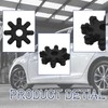 4PCS Black Flexible Steering Coupler, 563152K000FFF 56315-2K000 56315-2K000FFF Compatible with