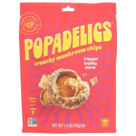 Popadelics Chips Mushroom Truffle Parmesan 1.4oz Pack of 6