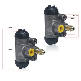 Front Brake Wheel Cylinder for Suzuki King Quad 300 Quadrunner 250 LT-4WD LT-F250 LT-F300F # 54540-19B10 54540-19B00 (Left & Right)