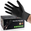 TREEGO 10 Mil Black Nitrile Gloves 100 - XL, Heavy