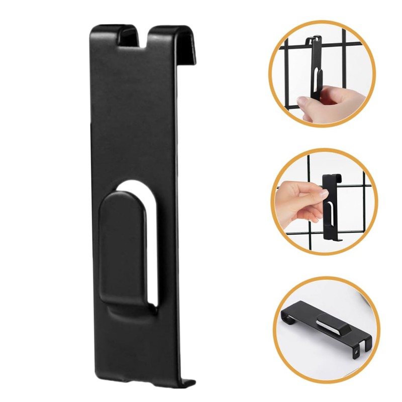 STOBAZA 10pcs Utility Hook Grid Wall Hangers Sturdy Metal Display
