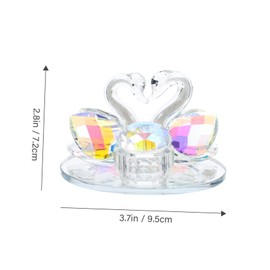 NOLITOY 1pc Swan Shaped Crystal Cup Nail Art Liquid Bowl Manicure Liquid Crystal Dish
