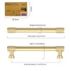 Amerdeco 10 Pack Gold Cabinet Pulls 128mm(5Inch) Hole Center Cabinet