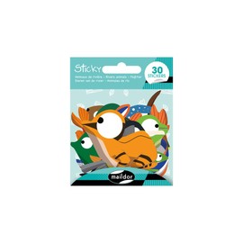 Maildor - Ref AE177C - Sticky Large Stickers Pack (30 Stickers Included) - River Animals & Fish Designs - 7.5 x 7.5cm, Individually Backed, Easy-to-Peel Backing