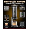 Yorenson Portable Coffee Maker for Travel,Self-Heating Espresso Machine with USB-C,LED