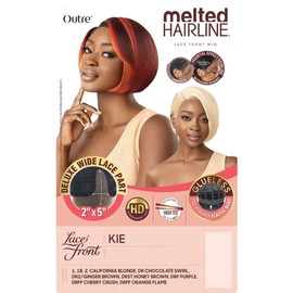 Outre Lace Front Wig - Melted Hairline - Deluxe Wide Lace Part - Kie (JET BLACK 1)