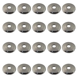 Miiflex 1/2" Chrome Plated Steel Escutcheon Flange Cover with Sure Grip for 1/2" Copper, PEX, and CPVC pipe wall covers (20)