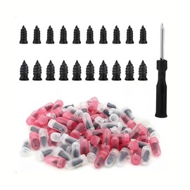 XINML Tire Repair Kit 81pcs Screw-In Tyre Plug Set, 2 Sizes Rubber Mushroom Plugs with Screwdriver, Puncture Repair Tools for Car Motorcycle Motorbike Truck Tractor Tyre Emergency Roadside Fix Kit