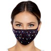 Leg Avenue M1018-10122 Liberty Rhinestone Face Mask, O/S, Multicolor