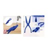 Safety Nail Holder Pliers, 24.5 cm Length, Blue Plastic Construction,