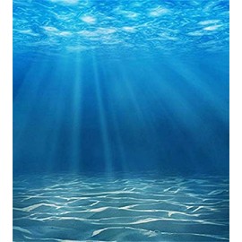 Laeacco 4x5ft Vinyl Photography Background Deep Underwater Crystal Blue Under The Sea Blue Water Sunlight Backdrop Studio Props
