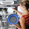 Blue Round Silicone Collapsible Colander – Silicone Round Kitchen Strainers