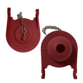 Kohler Class Five Red Rubber Flapper for Two-piece toilets w/a Large (3.75-inch Wingspan) Replaces#1078441, 1016546,1042313, by Nuflush (2) (Not order if you have a round over flow tube)