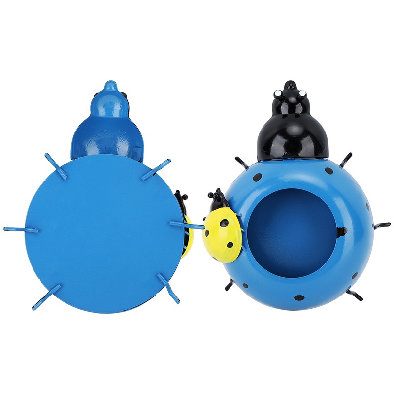 5.4cm Diameter Flower Pot Decor Ladybug Shaped Smoothing Surfaces Iron