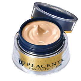 Hokkaido W Placenta Face Up Foundation, 0.9 oz (25 g) / Natural, Cream Foundation (Waterproof), Aging Care, Pores