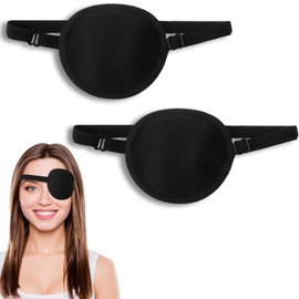 MAEXUS Eyepatches, Adjustable Eyepatch (2 Pieces), 3D Eyepatch, Blackout Eyepatch, Single Eye Patch, Eyepatch Corrective Eyepatch, Amblyopia Therapeutic Eyepatch, Protective Eyepatch, Comfortable