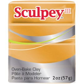 Sculpey III Polymer Clay 2 Ounces-Gold (S302 1086)