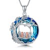 TOUPOP Gifts for Mom Mothers 5 Daughter Son Necklace Sterling