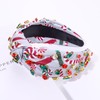 boderier Christmas Headbands for Women Xmas Candy Cane Headband Crystal