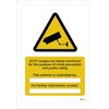 CCTV Warning Signs - 2 x 'CCTV in operation' and