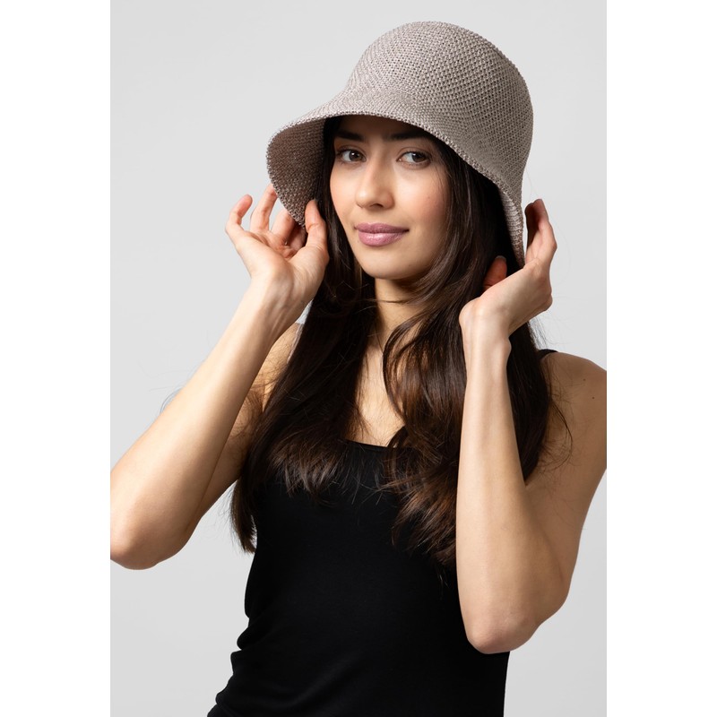 Caspar HT020 Casual Women's Summer Bucket Hat Made of Toyo