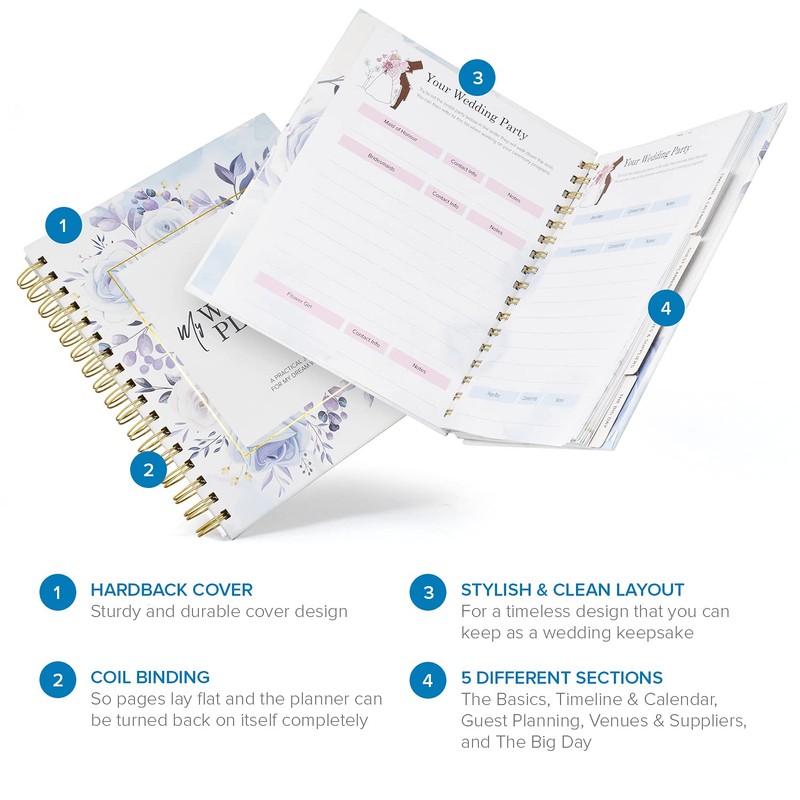 Joeji's Kitchen Bridal Planning Book, Notebook & Wedding Planner Book,