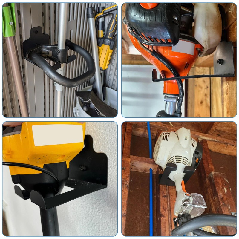 Garage Organizer Trimmer Rack Weedeater Hanger Wall Mount Garden Tool