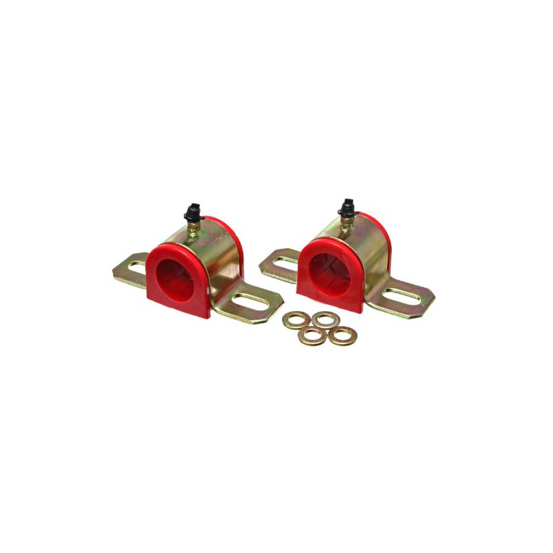 Energy Suspension 9.5161R 1" Greasable Sway Bar Set , Red